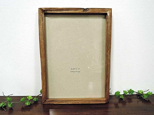 Amazon.co.jp: オールドチーク フォトフレーム A4 ナチュラル 壁掛け